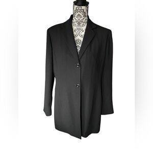 Nine & Co. Women's Black Longer Length Blazer 12